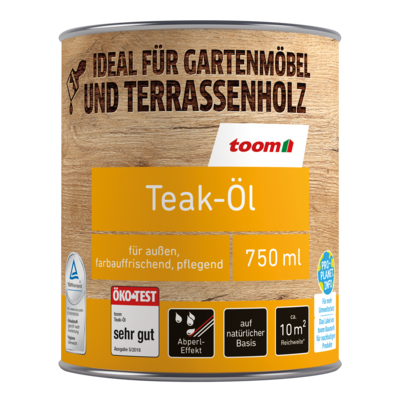 Teak-Öl 750 ml von der Marke toom