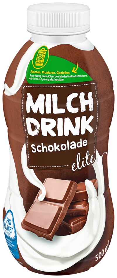 Milchdrink in der Geschmacksrichtung Schokolade der Eigenmarke Elite 