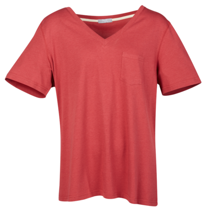 Rotes T-Shirt mit kurzen Ärmeln 