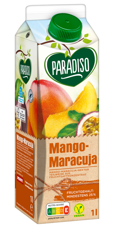 Mango-Maracuja-Nektar im Tetrapak 
