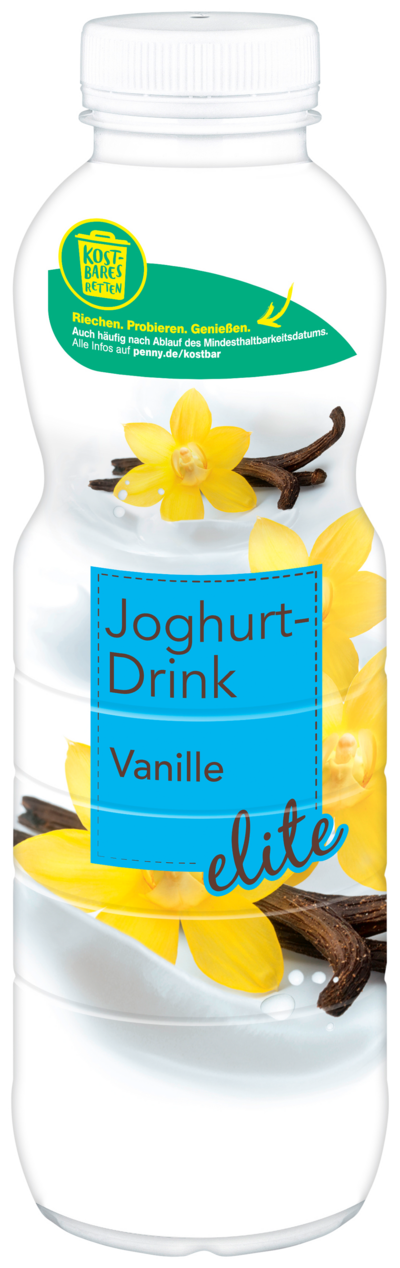 Joghurtdrink in der Geschmacksrichtung Vanille der Eigenmarke Elite 