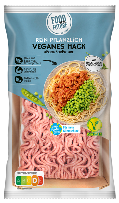 Veganes Hack auf Basis von Erbsenprotein von Food For Future 