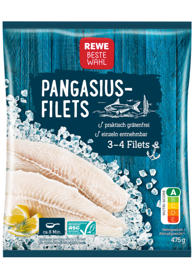 Pangasius-Filets mit ASC-Siegel der Marke REWE Beste Wahl 